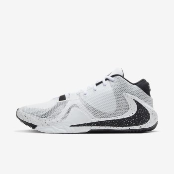 Nike Zoom Freak 1 - Férfi Kosárlabda Cipő - Fehér/Fekete/Fehér